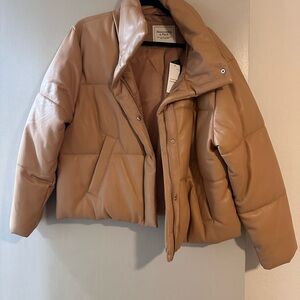 Abercrombie & Fitch Camel/Tan Puffer Jacket